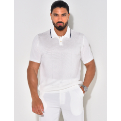 Textured polo shirt  Textured polo shirt