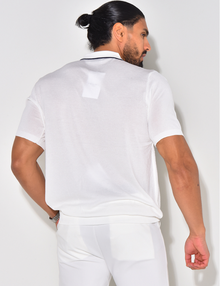 Textured polo shirt  Textured polo shirt