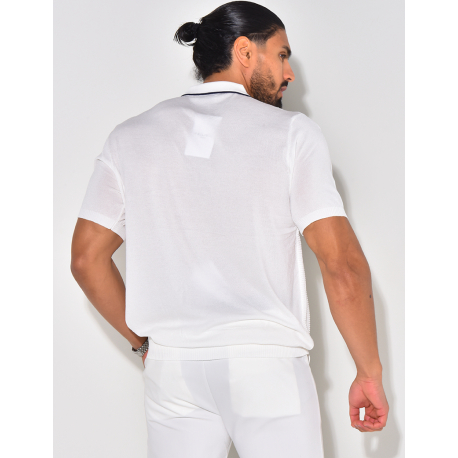 Textured polo shirt  Textured polo shirt