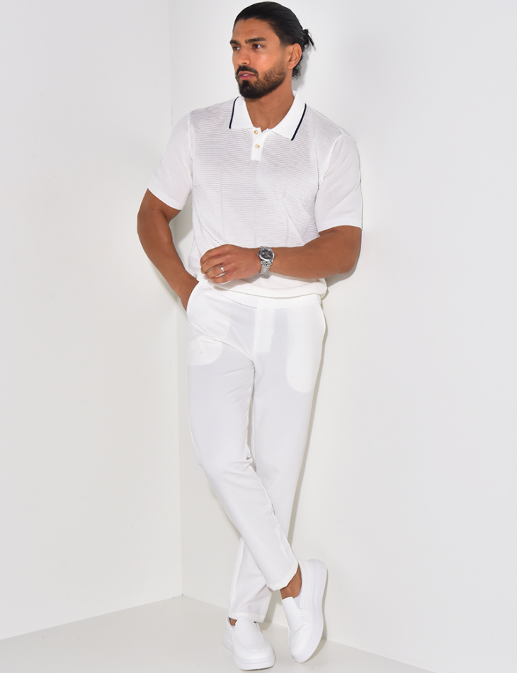 Textured polo shirt  Textured polo shirt