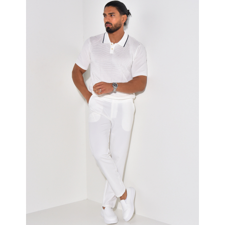 Textured polo shirt  Textured polo shirt