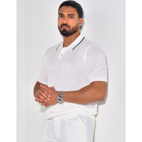 Textured polo shirt  Textured polo shirt