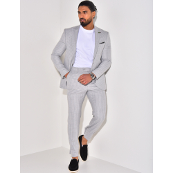 3-piece striped suit set 3-piece striped suit set