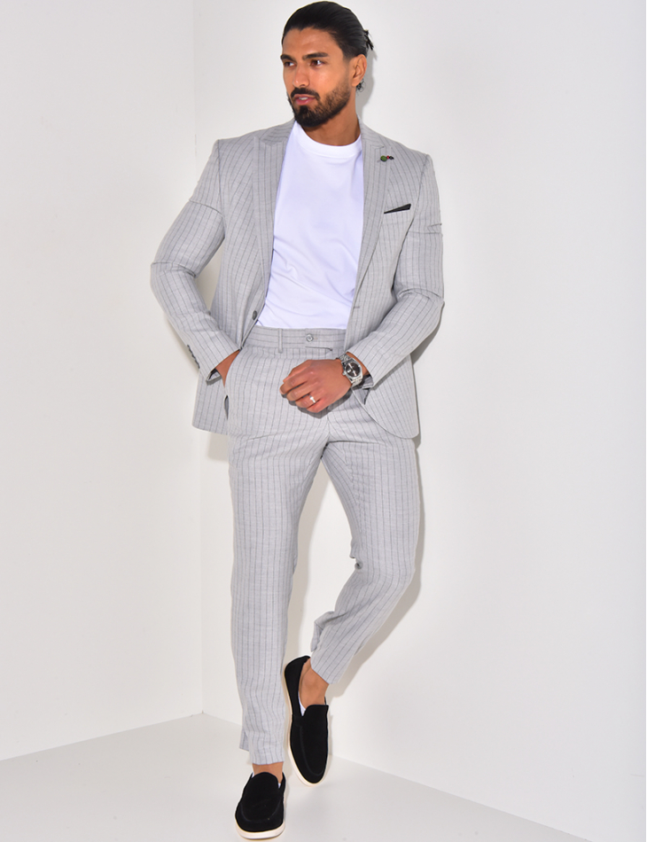 3-piece striped suit set 3-piece striped suit set