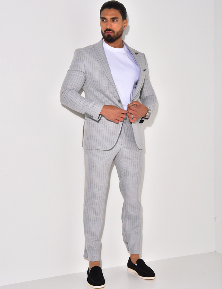 3-piece striped suit set 3-piece striped suit set