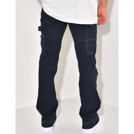 Jeans with yoke and paint stains   Jeans with yoke and paint stains