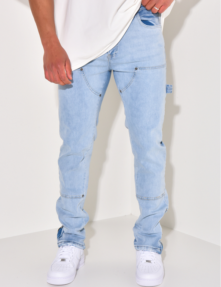 Tone-on-tone denim jeans Tone-on-tone denim jeans
