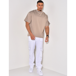 T-shirt à écriture au col "riches"