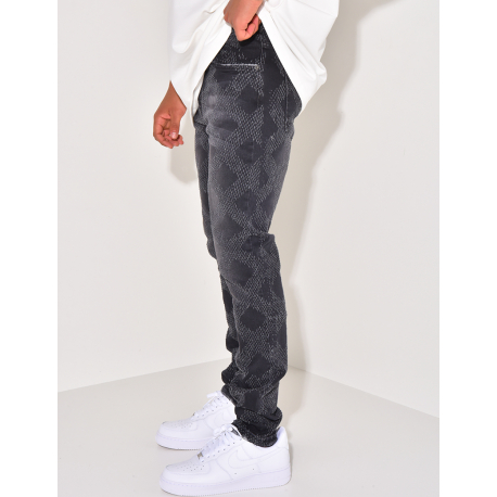 Diamond pattern jeans Diamond pattern jeans