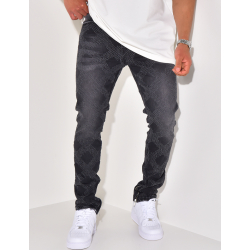 Diamond pattern jeans Diamond pattern jeans