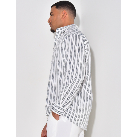 Chemise en lin à rayures Chemise en lin à rayures