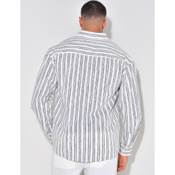 Chemise en lin à rayures Chemise en lin à rayures