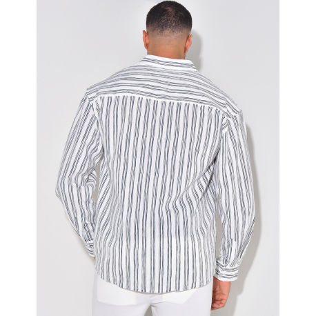 Chemise en lin à rayures Chemise en lin à rayures
