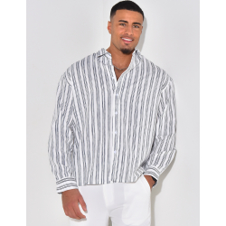 Chemise en lin à rayures Chemise en lin à rayures