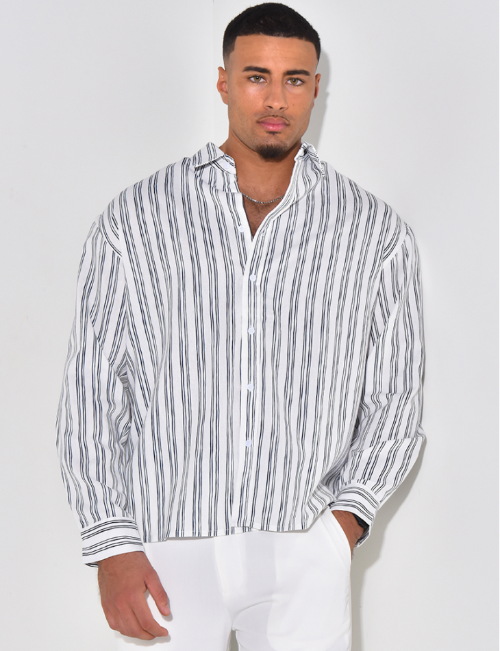   Striped linen shirt