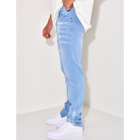 Jeans mit Farbflecken-Effekt Jeans mit Farbflecken-Effekt