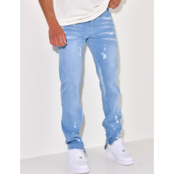 Jeans mit Farbflecken-Effekt Jeans mit Farbflecken-Effekt