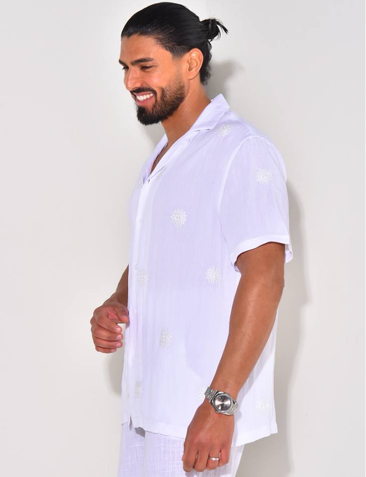 Chemise légère motifs brodés Chemise légère motifs brodés