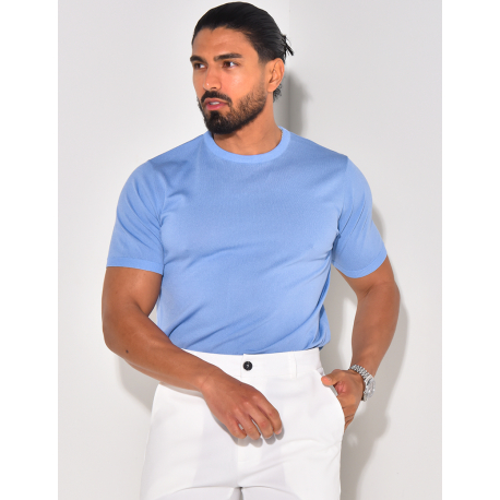 Thin ribbed T-shirt
