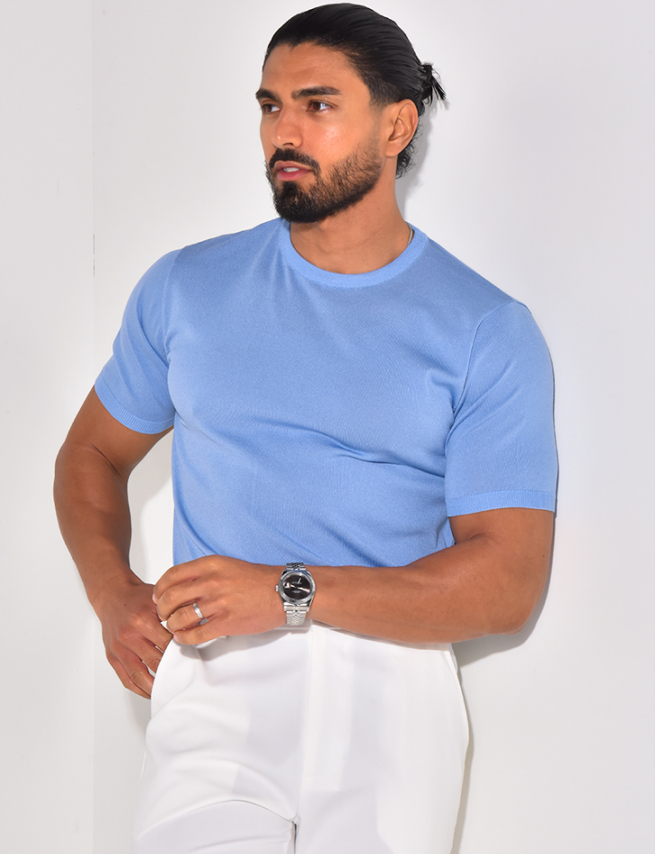 Thin ribbed T-shirt Thin ribbed T-shirt