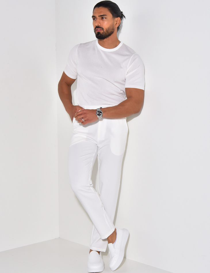 Dünnes geripptes T-Shirt   Dünnes geripptes T-Shirt