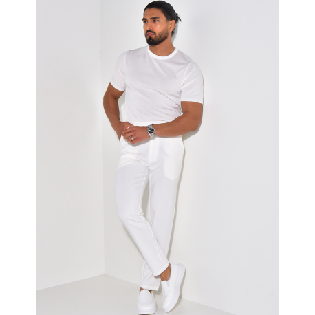 Dünnes geripptes T-Shirt   Dünnes geripptes T-Shirt