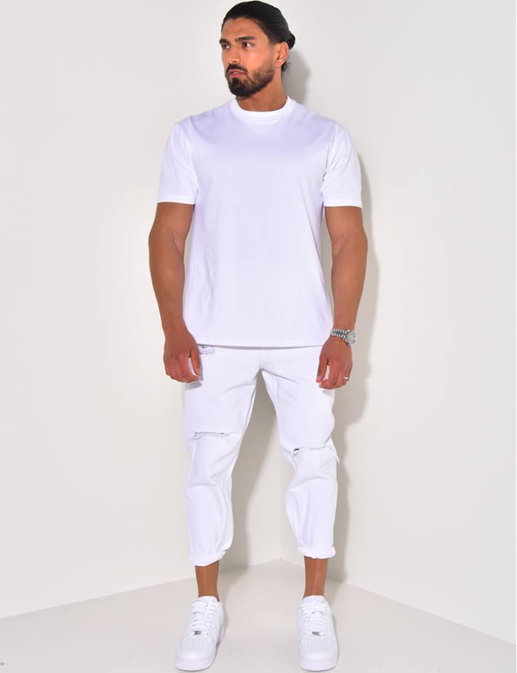 Jeans destroy à chaînes Jeans destroy à chaînes