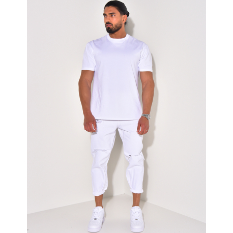 Jeans destroy à chaînes Jeans destroy à chaînes