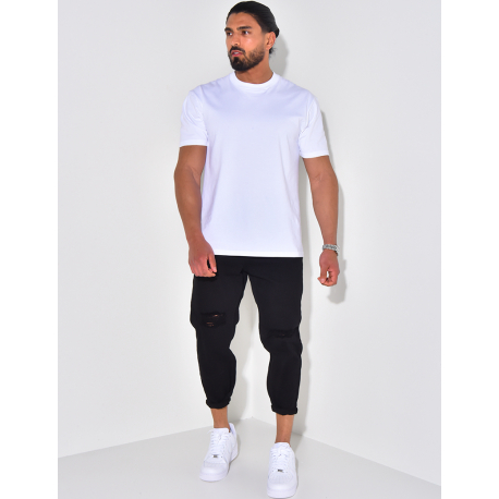 Jeans destroy à chaînes Jeans destroy à chaînes