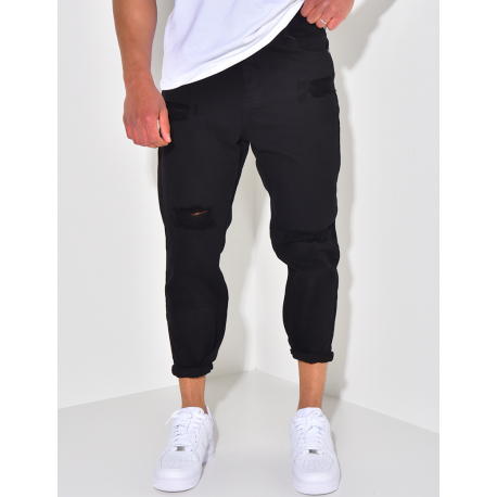  Destroyed Jeans mit Ketten