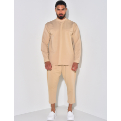 Ensemble pantalon et chemise à col rond Ensemble pantalon et chemise à col rond