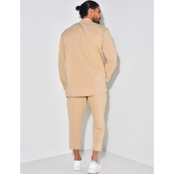 Ensemble pantalon et chemise à col rond Ensemble pantalon et chemise à col rond