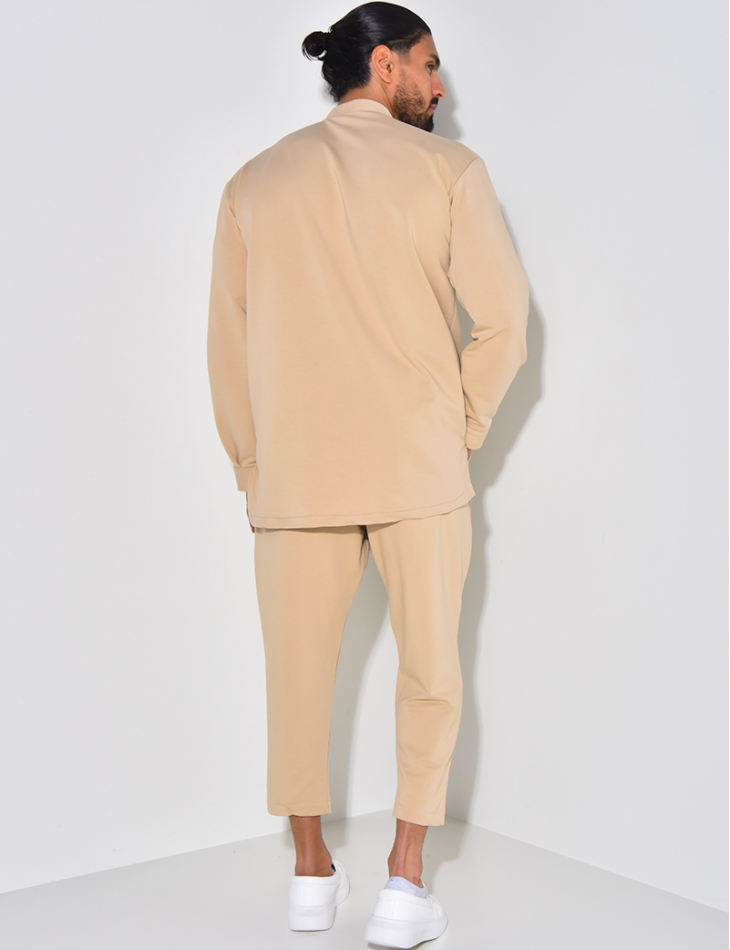 Ensemble pantalon et chemise à col rond Ensemble pantalon et chemise à col rond