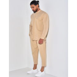 Ensemble pantalon et chemise à col rond Ensemble pantalon et chemise à col rond