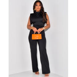 Combinaison moulante sans manche à épaulettes