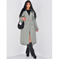 Oversize-Trenchcoat mit Taillengürtel