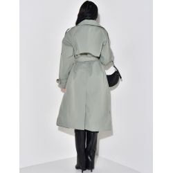 Oversize-Trenchcoat mit Taillengürtel
