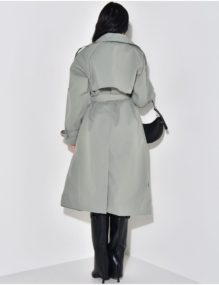 Oversize-Trenchcoat mit Taillengürtel