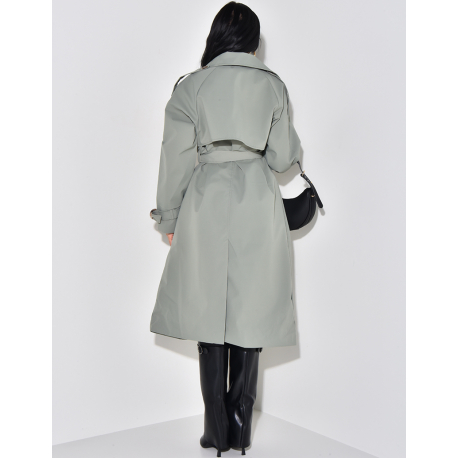 Oversize-Trenchcoat mit Taillengürtel
