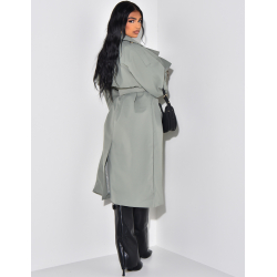 Oversize-Trenchcoat mit Taillengürtel