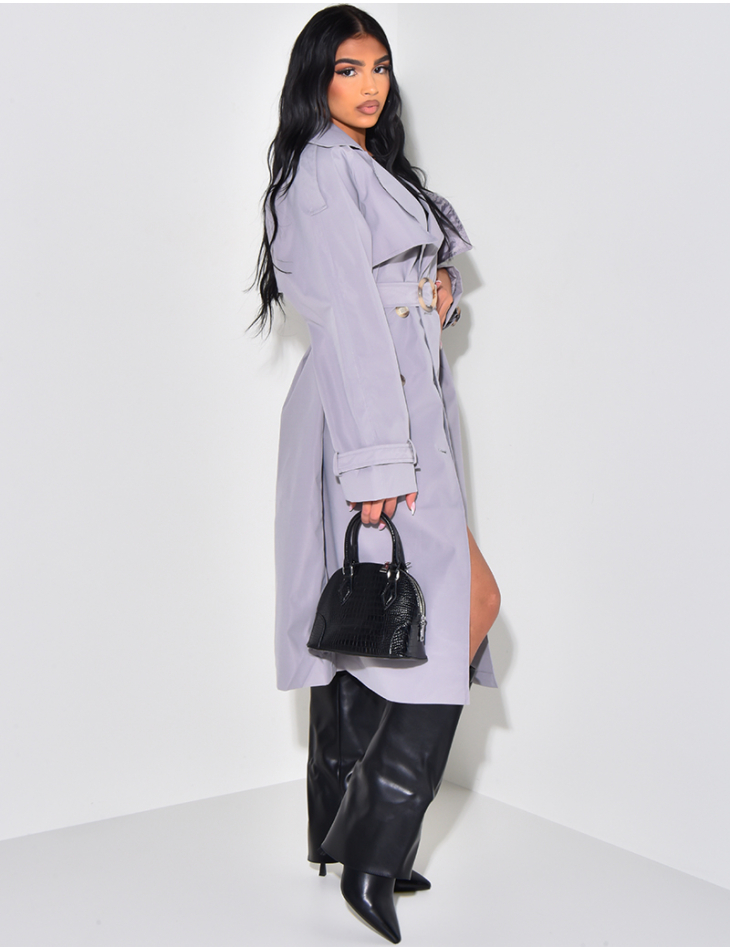 Oversize-Trenchcoat mit Taillengürtel