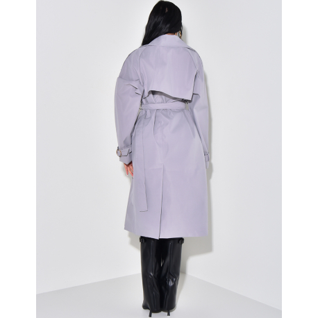 Oversize-Trenchcoat mit Taillengürtel