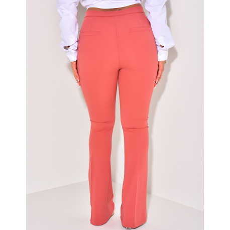 Pantalon de tailleur taille haute coupe flare Pantalon de tailleur taille haute coupe flare