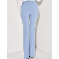 Pantalon de tailleur taille haute coupe flare