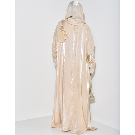 Ensemble 3 pièces, Robe, Kimono et Voile irisé