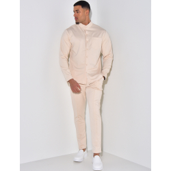 Ensemble pantalon et chemise à col rond Ensemble pantalon et chemise à col rond