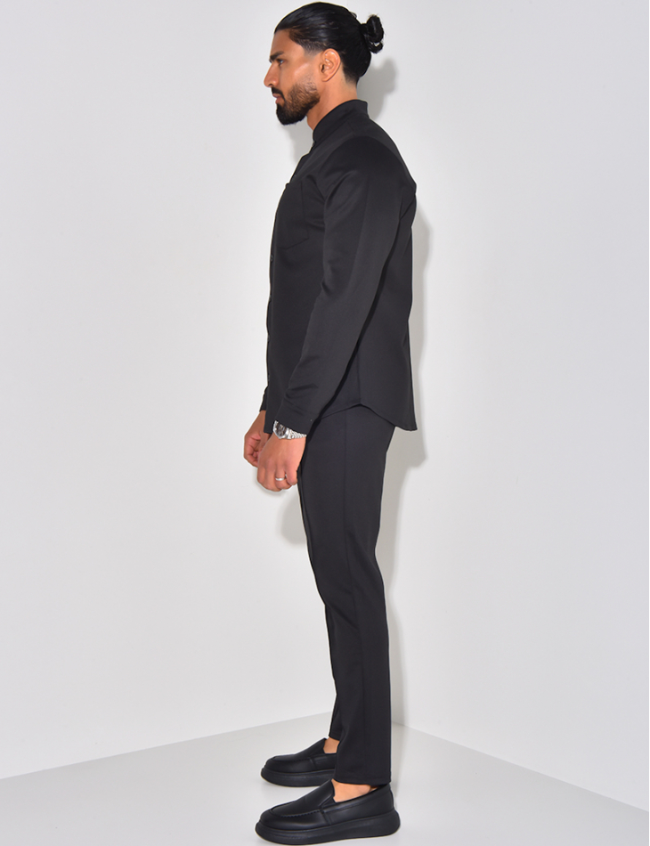 Ensemble pantalon et chemise à col rond Ensemble pantalon et chemise à col rond
