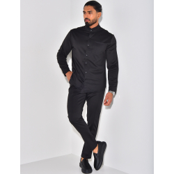 Ensemble pantalon et chemise à col rond Ensemble pantalon et chemise à col rond