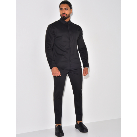 Ensemble pantalon et chemise à col rond Ensemble pantalon et chemise à col rond