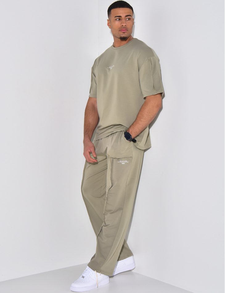 Ensemble pantalon et t-shirt à coutures apparentes "1991-2024" Ensemble pantalon et t-shirt à coutures apparentes "1991-2024"